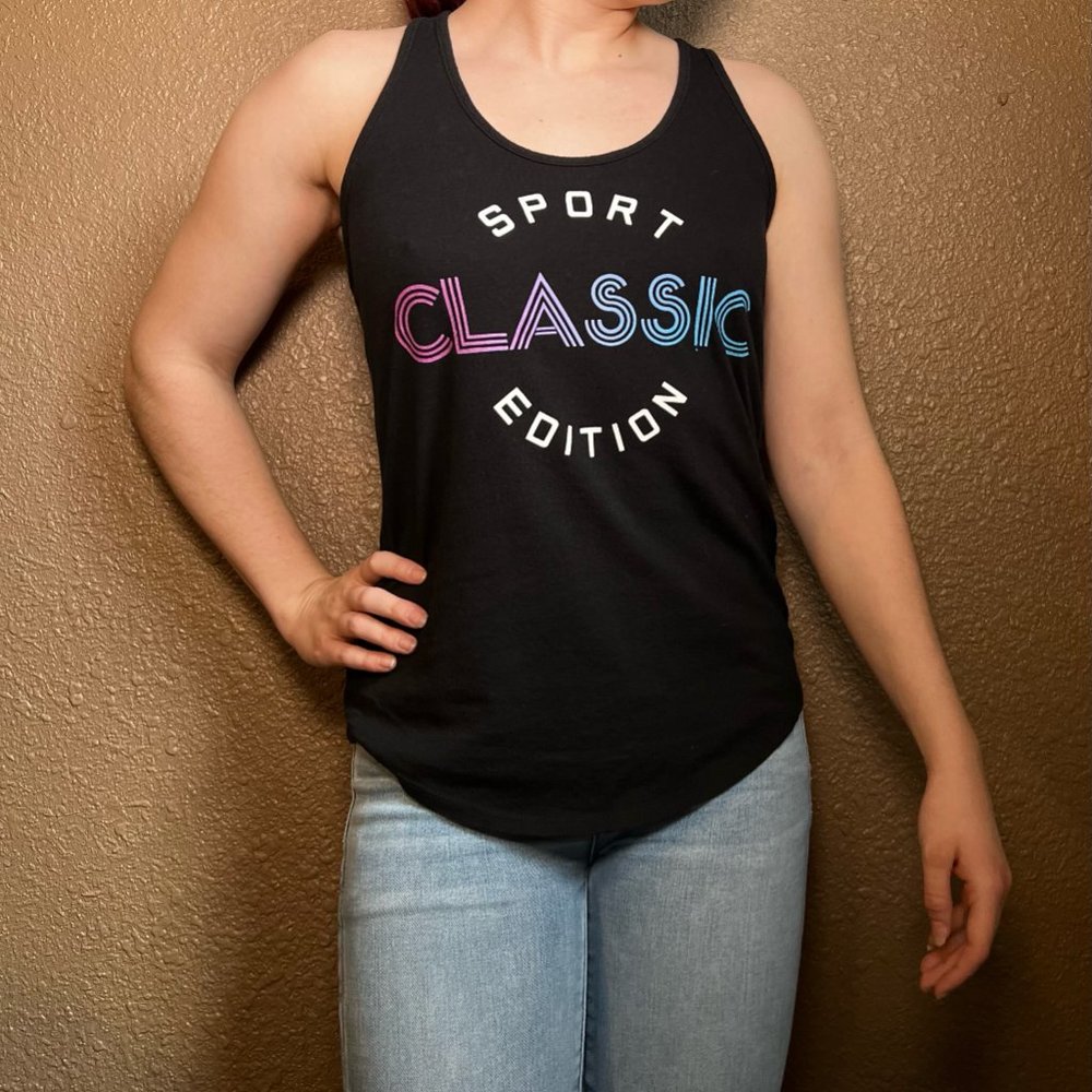 Flirtitude Active | Racerback Tank Top Graphic